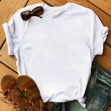 Load image into Gallery viewer, Maycaur Red Heart Butterfly Print Women Tshirt Fashion Casual O Neck Female T Shirt 90s Lady Yong Girl New Valentine's Day Gifts