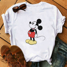 Load image into Gallery viewer, Harajuku Mouse Cartoon Printing T Shirts Women Mickey Graphic Tshirt Summer Short Sleeve Cute Shirt Vogue Tops Female T-Shirts