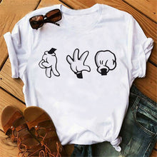 Load image into Gallery viewer, Harajuku Mouse Cartoon Printing T Shirts Women Mickey Graphic Tshirt Summer Short Sleeve Cute Shirt Vogue Tops Female T-Shirts