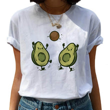 Load image into Gallery viewer, Women T-shirts Fashion Avocado Harajuku Kawaii Cartoon T-Shirt Women Small Female T-shirt 90s Graphic Tops Tshirt Vintage Tshirt