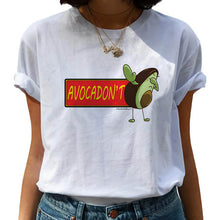 Load image into Gallery viewer, Women T-shirts Fashion Avocado Harajuku Kawaii Cartoon T-Shirt Women Small Female T-shirt 90s Graphic Tops Tshirt Vintage Tshirt