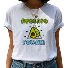 Load image into Gallery viewer, Women T-shirts Fashion Avocado Harajuku Kawaii Cartoon T-Shirt Women Small Female T-shirt 90s Graphic Tops Tshirt Vintage Tshirt