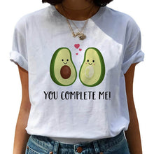Load image into Gallery viewer, Women T-shirts Fashion Avocado Harajuku Kawaii Cartoon T-Shirt Women Small Female T-shirt 90s Graphic Tops Tshirt Vintage Tshirt