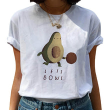 Load image into Gallery viewer, Women T-shirts Fashion Avocado Harajuku Kawaii Cartoon T-Shirt Women Small Female T-shirt 90s Graphic Tops Tshirt Vintage Tshirt