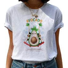 Load image into Gallery viewer, Women T-shirts Fashion Avocado Harajuku Kawaii Cartoon T-Shirt Women Small Female T-shirt 90s Graphic Tops Tshirt Vintage Tshirt