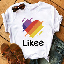 Load image into Gallery viewer, Maycaur Red Heart Butterfly Print Women Tshirt Fashion Casual O Neck Female T Shirt 90s Lady Yong Girl New Valentine's Day Gifts
