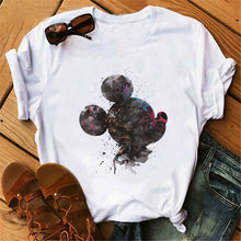 Load image into Gallery viewer, Harajuku Mouse Cartoon Printing T Shirts Women Mickey Graphic Tshirt Summer Short Sleeve Cute Shirt Vogue Tops Female T-Shirts
