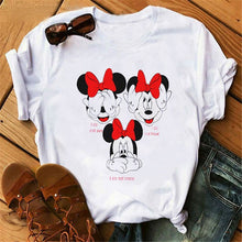 Load image into Gallery viewer, Harajuku Mouse Cartoon Printing T Shirts Women Mickey Graphic Tshirt Summer Short Sleeve Cute Shirt Vogue Tops Female T-Shirts

