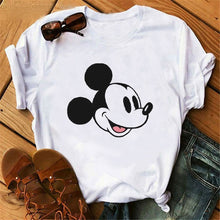 Load image into Gallery viewer, Harajuku Mouse Cartoon Printing T Shirts Women Mickey Graphic Tshirt Summer Short Sleeve Cute Shirt Vogue Tops Female T-Shirts
