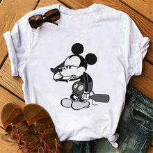 Load image into Gallery viewer, Harajuku Mouse Cartoon Printing T Shirts Women Mickey Graphic Tshirt Summer Short Sleeve Cute Shirt Vogue Tops Female T-Shirts
