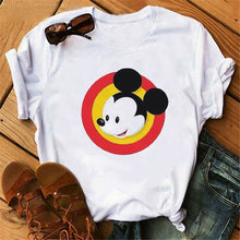 Load image into Gallery viewer, Harajuku Mouse Cartoon Printing T Shirts Women Mickey Graphic Tshirt Summer Short Sleeve Cute Shirt Vogue Tops Female T-Shirts

