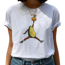 Load image into Gallery viewer, Women T-shirts Fashion Avocado Harajuku Kawaii Cartoon T-Shirt Women Small Female T-shirt 90s Graphic Tops Tshirt Vintage Tshirt
