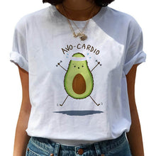 Load image into Gallery viewer, Women T-shirts Fashion Avocado Harajuku Kawaii Cartoon T-Shirt Women Small Female T-shirt 90s Graphic Tops Tshirt Vintage Tshirt
