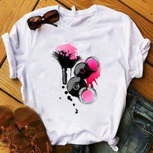 Load image into Gallery viewer, Women T Shirts Casual Harajuku Graphic Tee 3D Finger Nail Paint Color Print Woman Tshirt Summer Female T Shirt for Women Clothes
