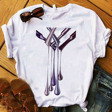 Load image into Gallery viewer, Women T Shirts Casual Harajuku Graphic Tee 3D Finger Nail Paint Color Print Woman Tshirt Summer Female T Shirt for Women Clothes
